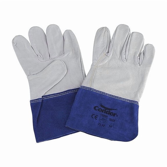 Condor Welding Gloves, Gauntlet Cuff, Wing Thumb, Premium Goatskin, M, 1 PR