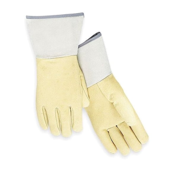 Condor Welding Gloves, Gauntlet Cuff, Straight Thumb, Standard Pigskin, M, 1 PR