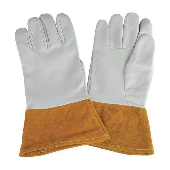 Condor Welding Gloves, Gauntlet Cuff, Straight Thumb, Premium Goatskin, XL, 1 PR