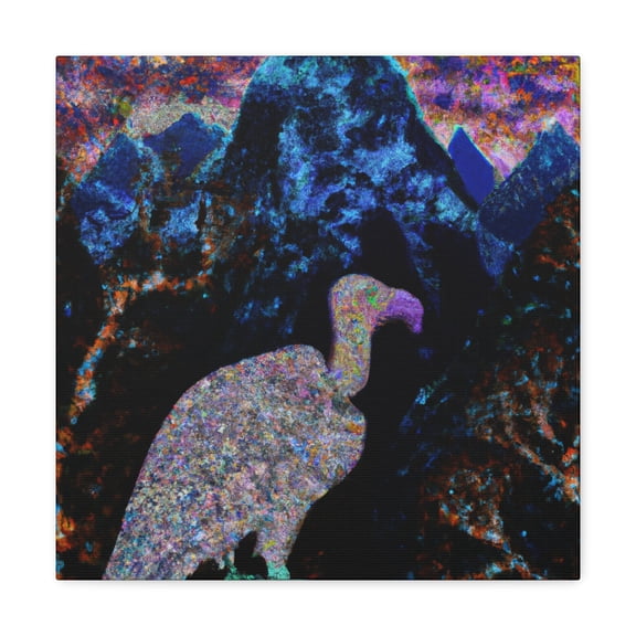 "Condor in Pointillism" - Canvas