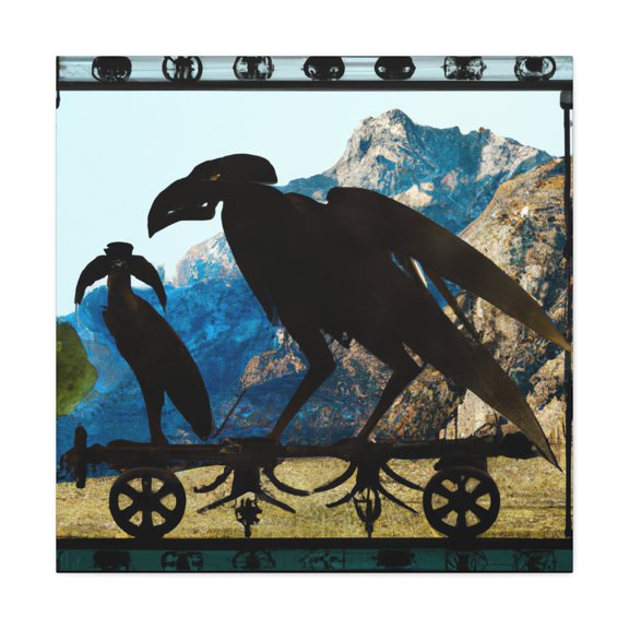 Condor in Steampunk Style - Canvas