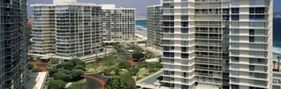 Condos in a city San Diego California USA Canvas Art - Panoramic Images (18 x 6)
