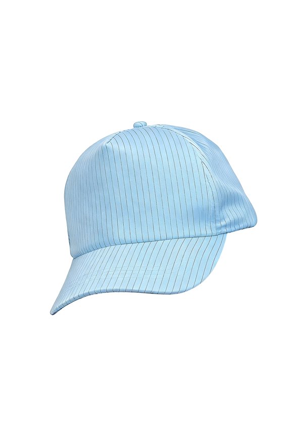 Conductive Fiber Work Hat Anti-Static Baseball Cap with Breathable Half Mesh Panels for Lab and Assembly Line Tasks