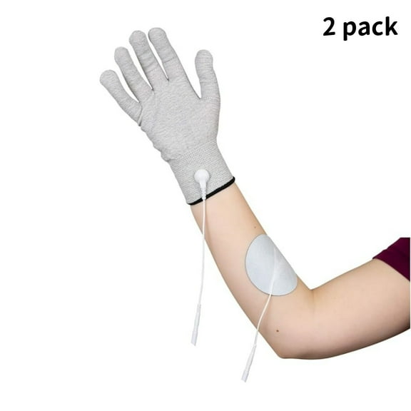 Conductive TENS massage Gloves 2 Pack Massager Units