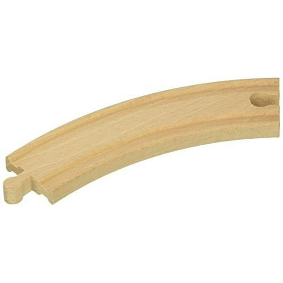 Conductor Carl 6" Curved Track Pack for Wooden Toy Trains (4 Pack)