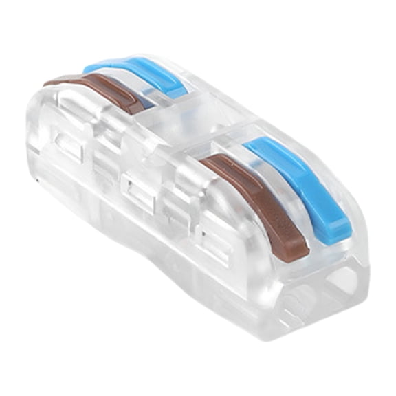 Conductor Compact Connectors Lever Connectors Orange Electrical Wire Terminals For Any Circuit Splices 28 12 AWG 2 In 2 Out