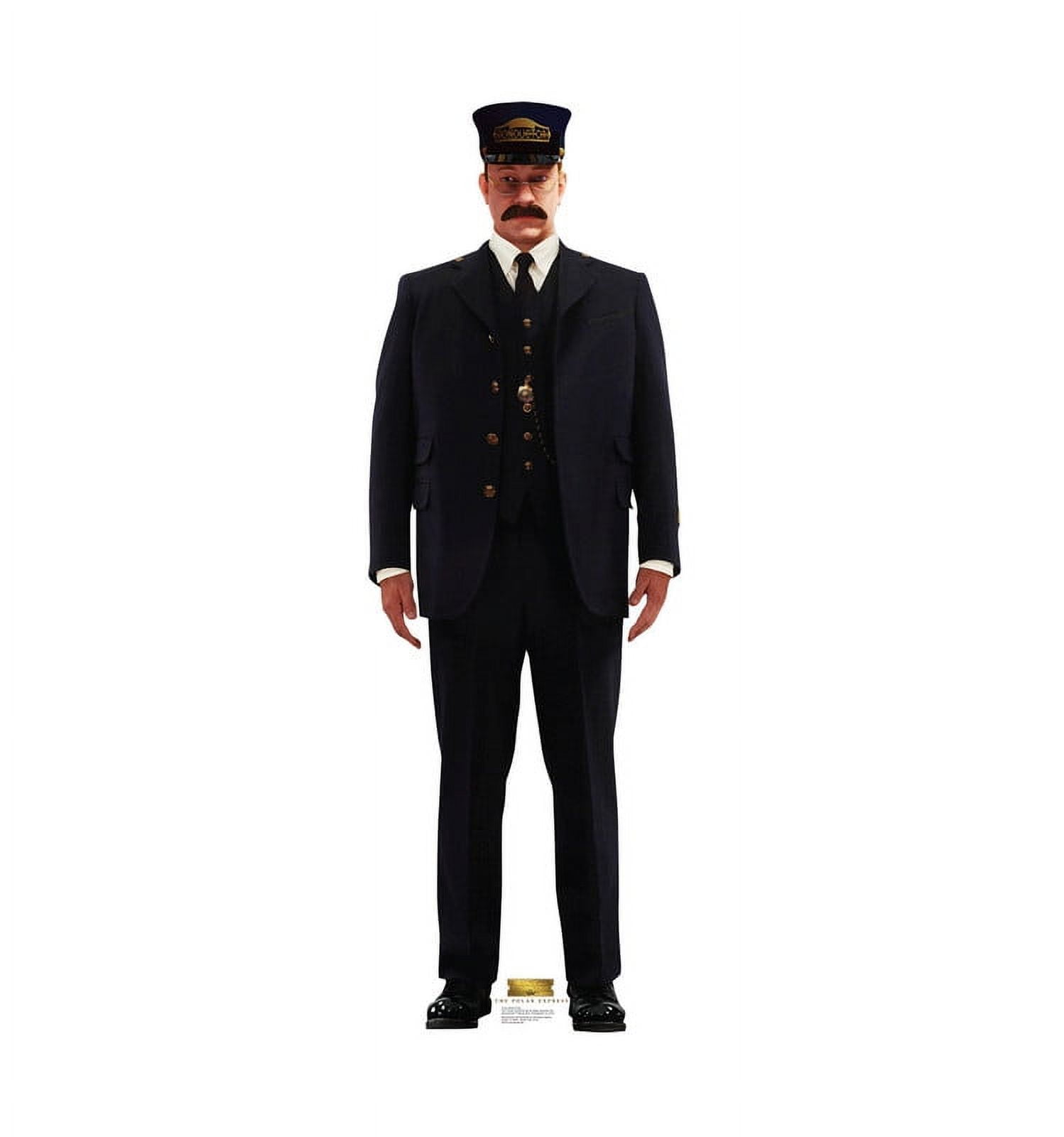 72'' Life-Size Polar Express Conductor Cardboard Stand-Up