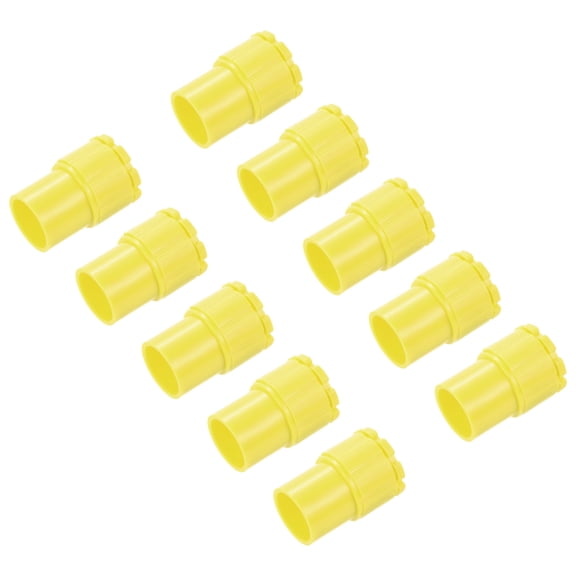 Conduit Adaptor Male Lock Nut 16mm Hole Dia Seal Yellow Connect Conduit Box DIY Project Pack of 20
