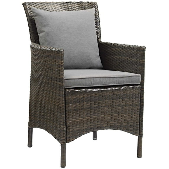 Modway Conduit Outdoor Patio Wicker Rattan Dining Armchair, Multiple Colors