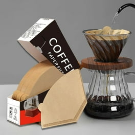 100 Filtri Per Caff&egrave; A Cono - Carta Naturale Non Sbiancata - Per Macchine Manuali O Elettriche