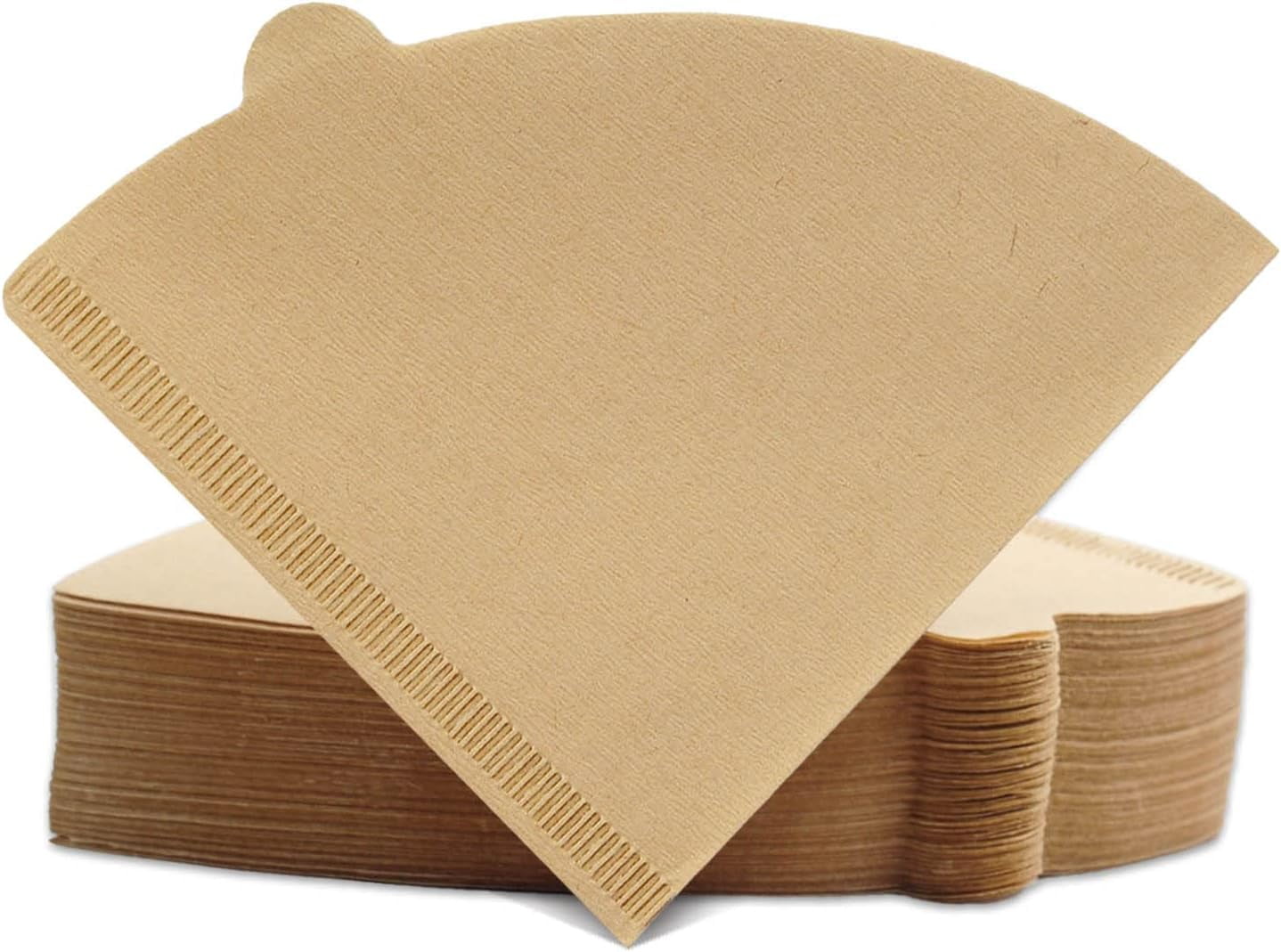 Cone Coffee Filters Size 02, 100 Count Unbleached Brown Paper V02