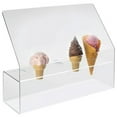 thumbnail image 1 of Cone Holder with Angled Sneezeguard - Clear, 1 of 1