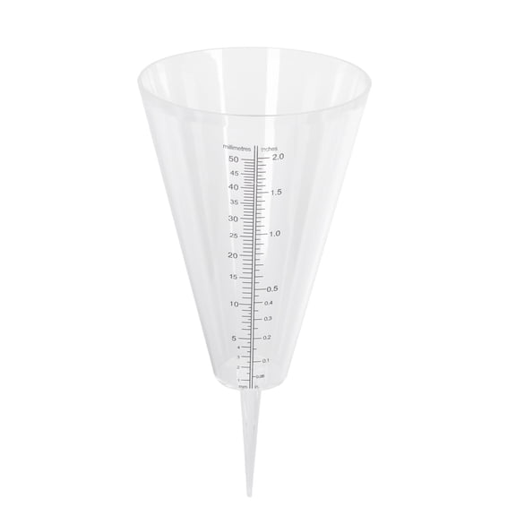 1pc Transparent Cone Shaped Rain with Measuring Cup for Accurate Rainfall Measurement