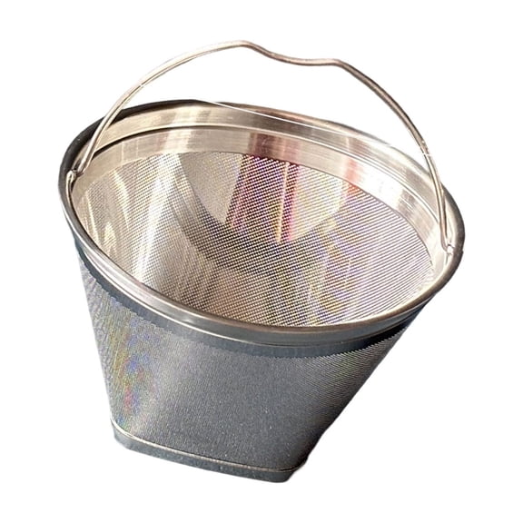 Cone Shape Coffee Filter Practical 304 Stainless Steel Fine Meshes Screen Replacement Part for Coffee Machine