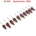 thumbnail image 1 of Cone Shape Grinding Head Sanding Wheel 320# 1/8" Shank Polishing Abrasive Tool, 1 of 5