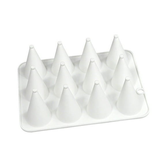 Cone Shape Silicone Molds Baking Tool Mousses Cake Decorating Molds for Making Chocolate, Candy, Candle, Soap Enduring