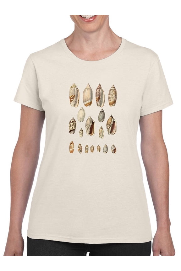 Cone Shell Display I T-Shirt Women -Jennifer Goldberger Designs, Female Medium