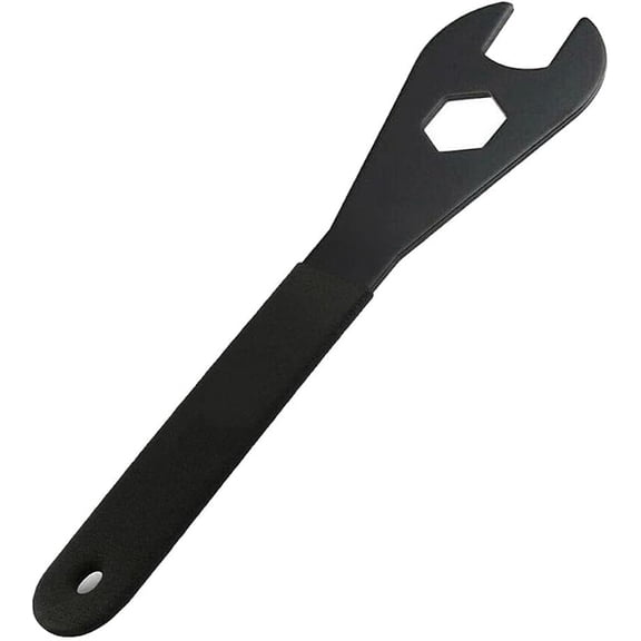Cone Spanner Wrench for Bicycle, Carbon Steel Bike Spindle Axle Tool, Durable Black Finish, Essential Repair Tool for Bike Maintenance & Adjustment