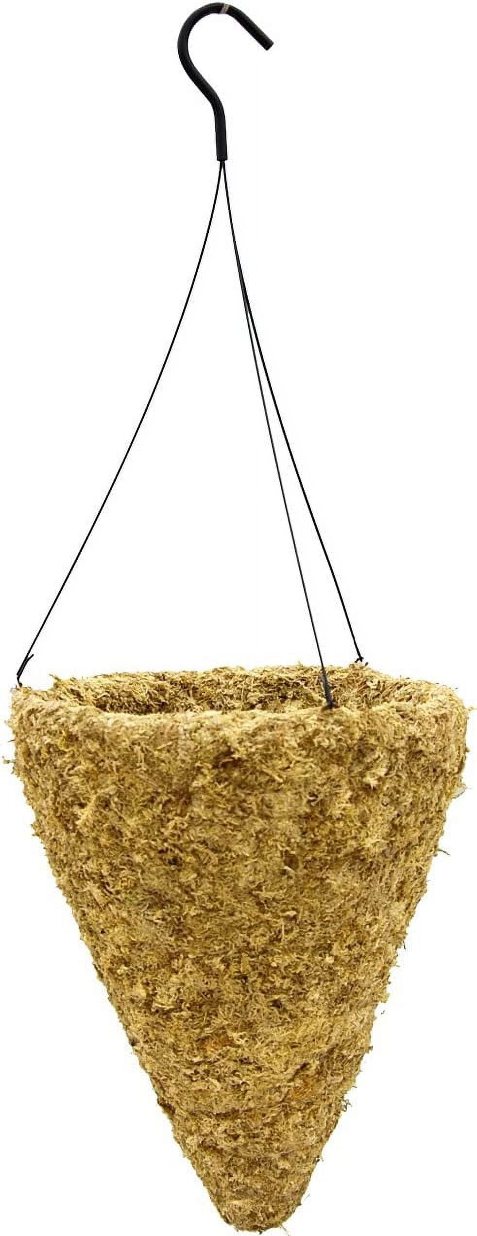Cone Sphagnum Moss Hanging Basket W/Wire Hanger Master Gardener