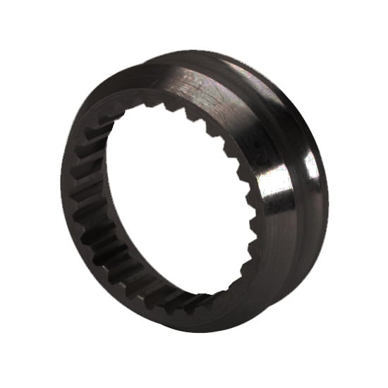 Cone Splined Axle Spacer, 1/2 Inch, Black