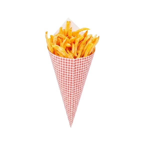 Restaurantware-Conetek 11.5-Inch Eco-Friendly Black Finger Food Cones: Perfect for Appetizers - Food-Safe Paper Cone - Disposable and Recyclable - 100-CT