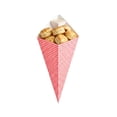 thumbnail image 1 of Cone Tek Newsprint Paper Food Cone - with Dipping Pocket - 15" x 9" - 100 count box, 1 of 7