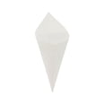 thumbnail image 1 of Conetek 10-Inch Eco-Friendly White Finger Food Cones: Perfect for Appetizers – Food-Safe Paper Cone – Disposable and Recyclable – 100-CT – Restaurantware, 1 of 3