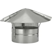 RDP 8 Galvanized Cone Top Chimney Cap with Screen