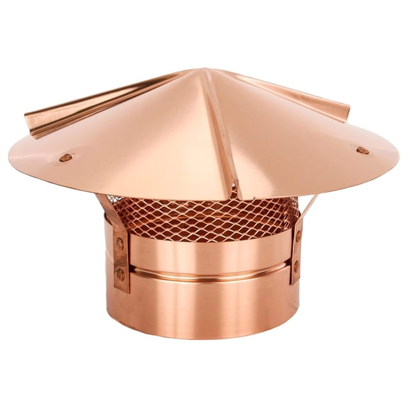 Cone Top with Screen - Copper 5 inch