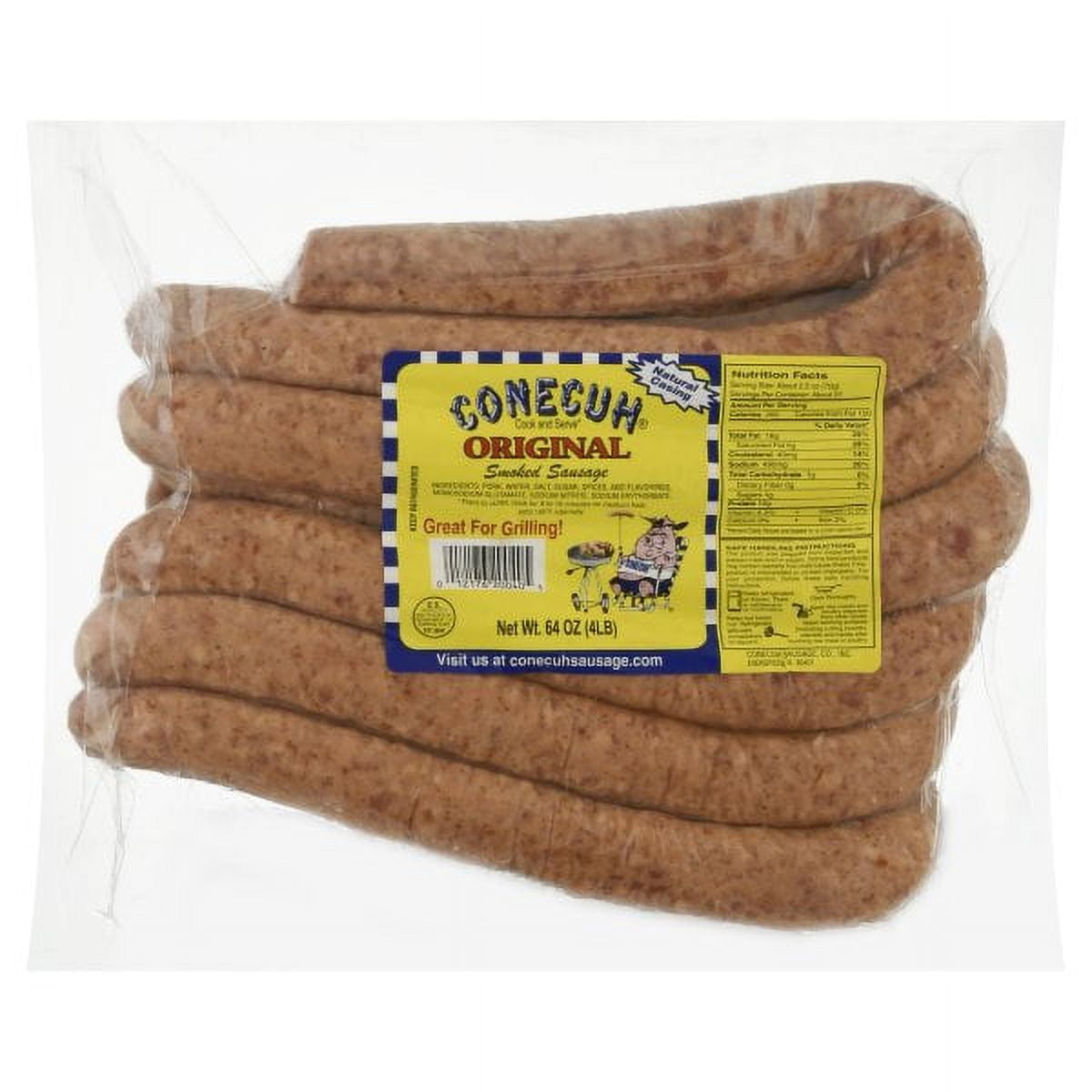 Conecuh Sausage Original Mild Flavor Smoked Sausage, 4 lb Package