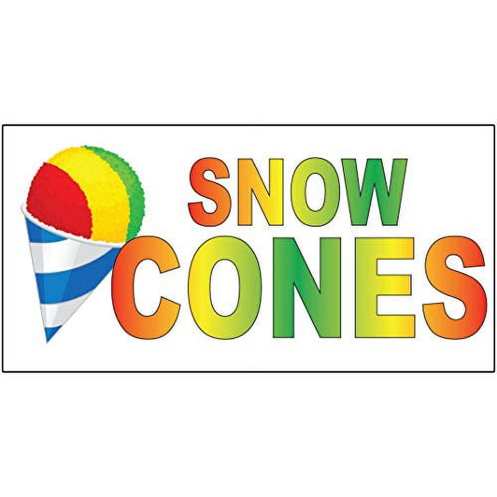 Cones Food Restaurant Food Truck DECAL STICKER Sig 8"
