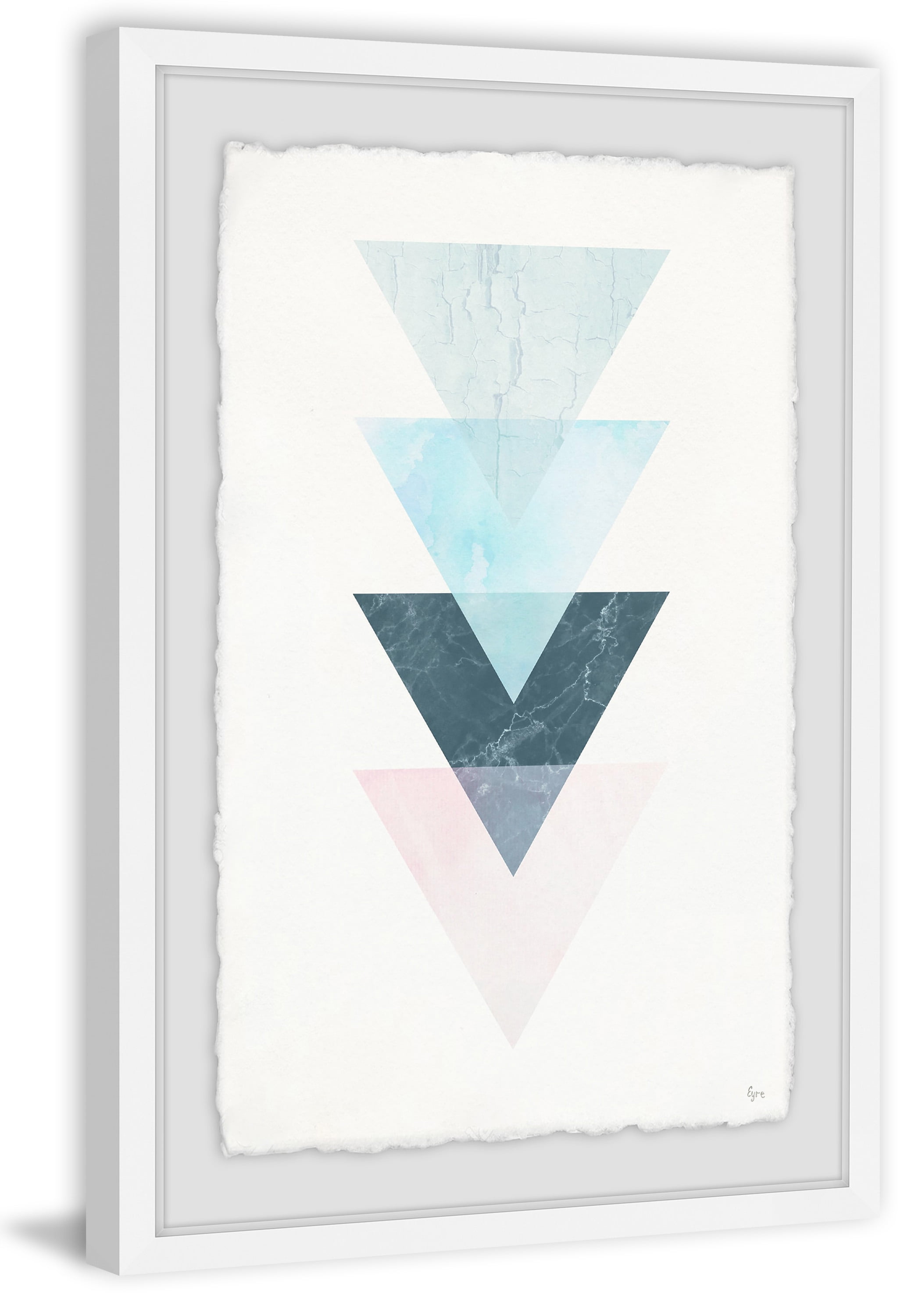 Cones of Colors Framed Painting Print