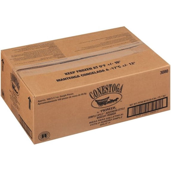Conestoga Simple Split Southern Style Biscuit Dough, 3.17 Ounce -- 168 per case.