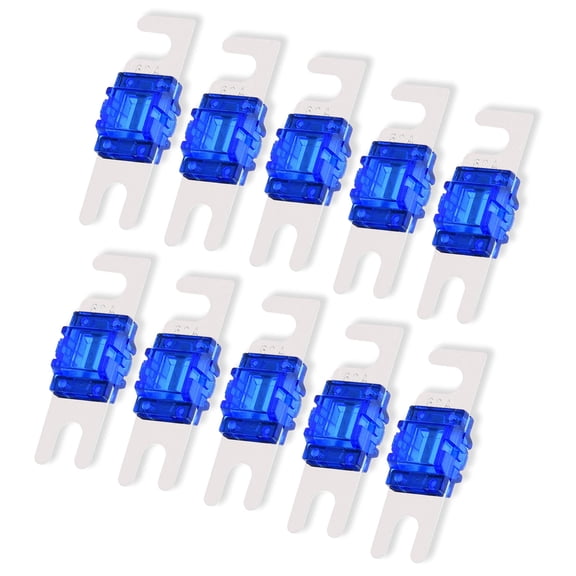 Conext Link 10pcs 60 Amp AFS Fuse Nickel Plated Blade Auto Stud Inline for 12V Car Audio Wiring System