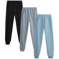 thumbnail image 1 of Coney Island Girls Sweatpants Breathable Athletic Soft Fleece Jogger Sweatpants with Pockets 3 Pack, 1 of 6