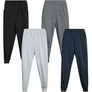 Coney Island Boy’ Sweatpants – 4 Pack Active Fleece Jogger Pants (Size: 5-16)