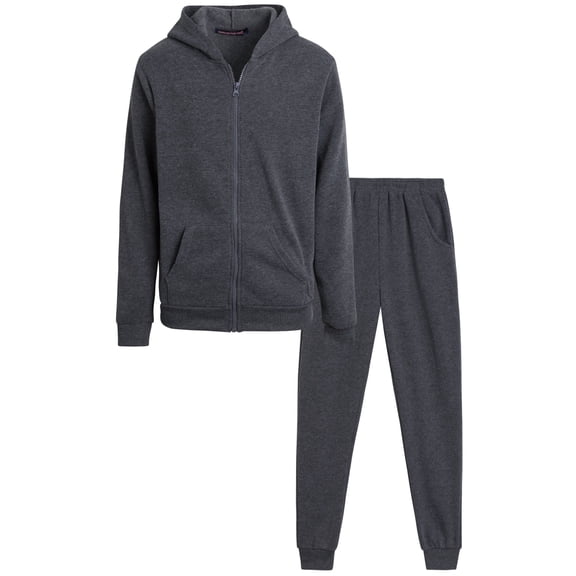 Coney Island Boys Sweatsuit Set - 2 Piece Soft Fleece Zip Up Hoodies and Jogger Sweatpants (5-16)