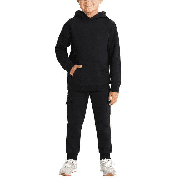 Coney Island Boys Sweatsuit Set - 2 Piece Soft Fleece Hoodie Sweatshirt & Cargo Sweatpants (8-16)