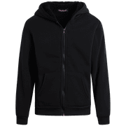 CONEY ISLAND Boys Hoodie - Soft Fleece Sherpa Lined Zip Up Hooded Sweatshirt for Boys (4-16)