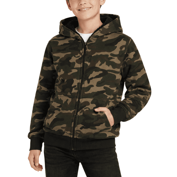 Coney Island Boys Hoodies - Soft Fleece Sherpa Lined Hoodie Sweatshirt for Boys with Pockets (4-16)