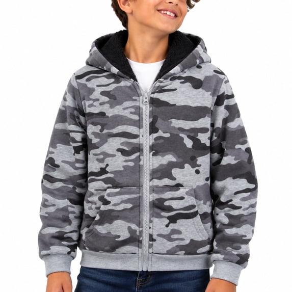 Coney Island Boys Hoodies Cozy Soft Fleece Sherpa Lined Hoodie Sweatshirt for Boys with Pockets