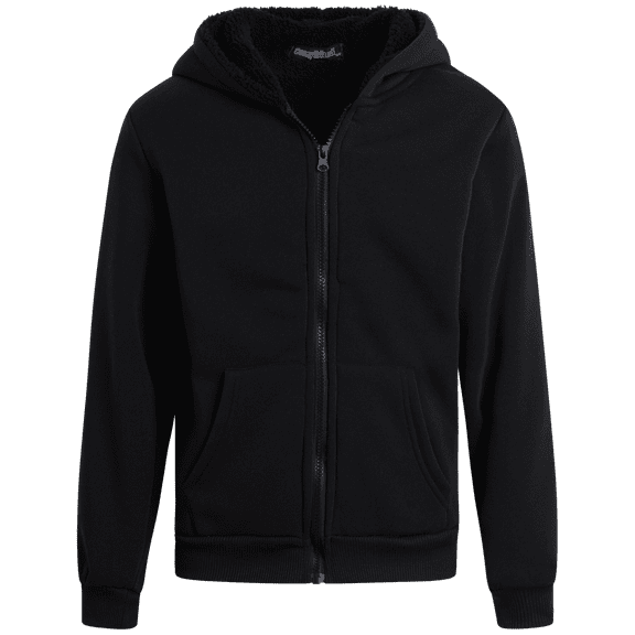 Coney Island Boys Hoodie - Soft Fleece Sherpa Lined Zip Up Hooded Sweatshirt for Boys (4-16)