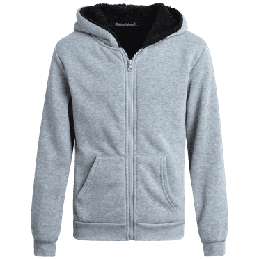 Coney Island Boys Hoodie - Soft Fleece Sherpa Lined Zip Up Hooded Sweatshirt for Boys (4-16)
