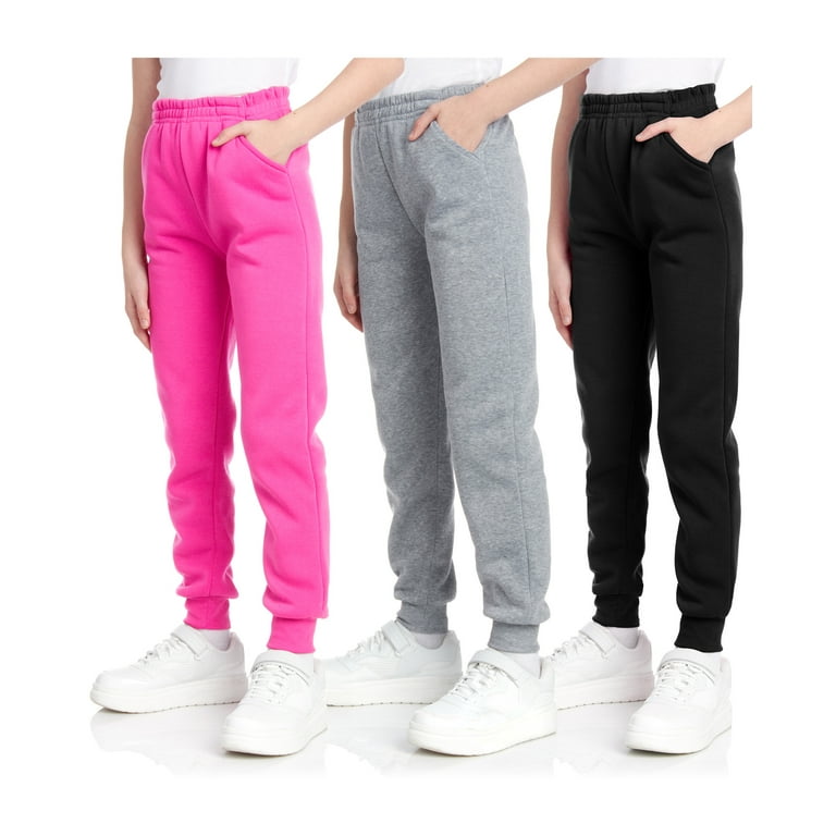 Coney Island Girls Sweatpants 3 Pack Active Fleece Joggers