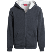 Coney Island Girls' Sweatshirt - Soft Fleece Sherpa Lined Zip Up Hoodie for Girls (Sizes Runs Small: 4-16)