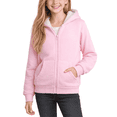 thumbnail image 1 of Coney Island Girls Hoodie Cozy Soft Fleece Sherpa Lined Zip Up Hoodie Sweatshirt with Pockets, 1 of 6