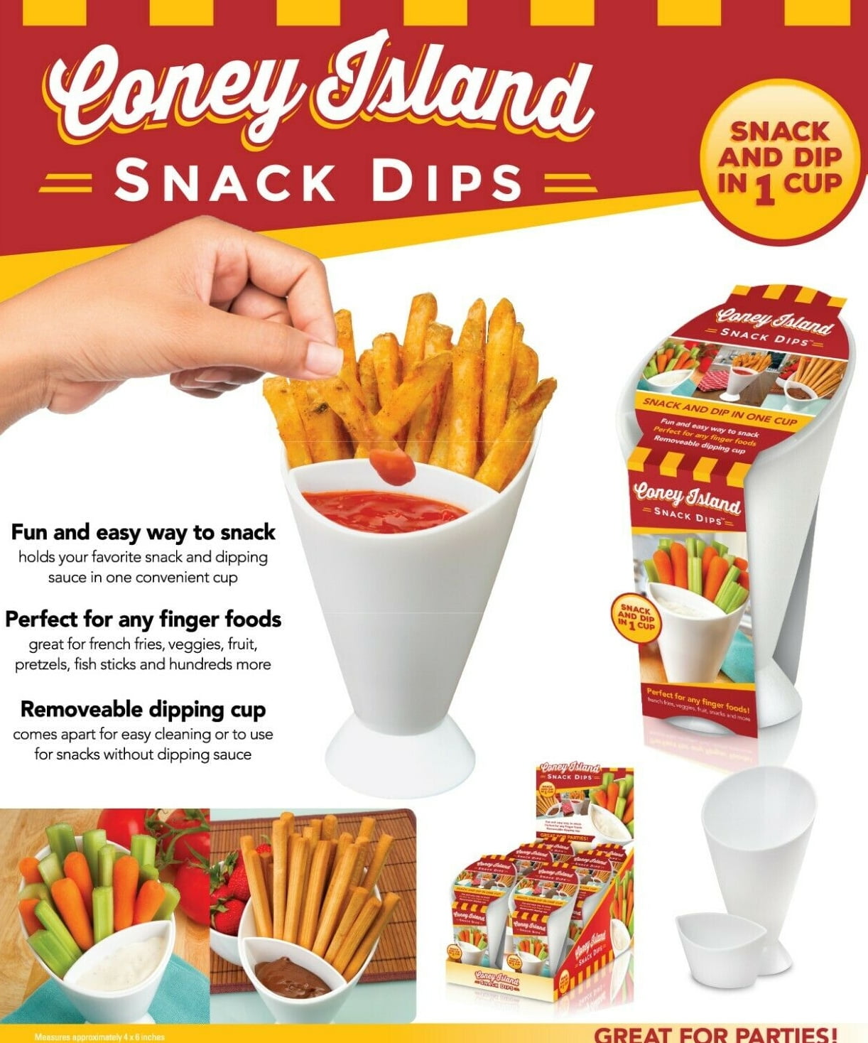 Great Ideas Snack And Dip Container 1 ct