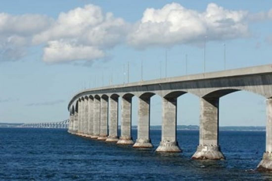 Confederation Bridge Prince Edward Island Canvas Art - Keith & Rebecca Snell DanitaDelimont (36 x 24)
