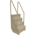 thumbnail image 1 of Confer Above Ground Swimming Pool Ladder 4 Stair Step System, Warm Gray, 1 of 9