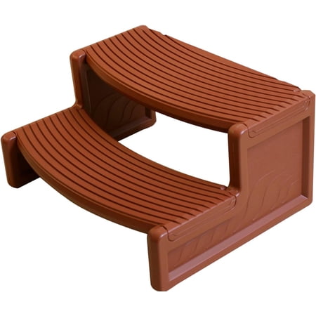 Confer HS2MR 29"X23"X14" Handi-Step For Round/Straight Sided Spa - Redwood